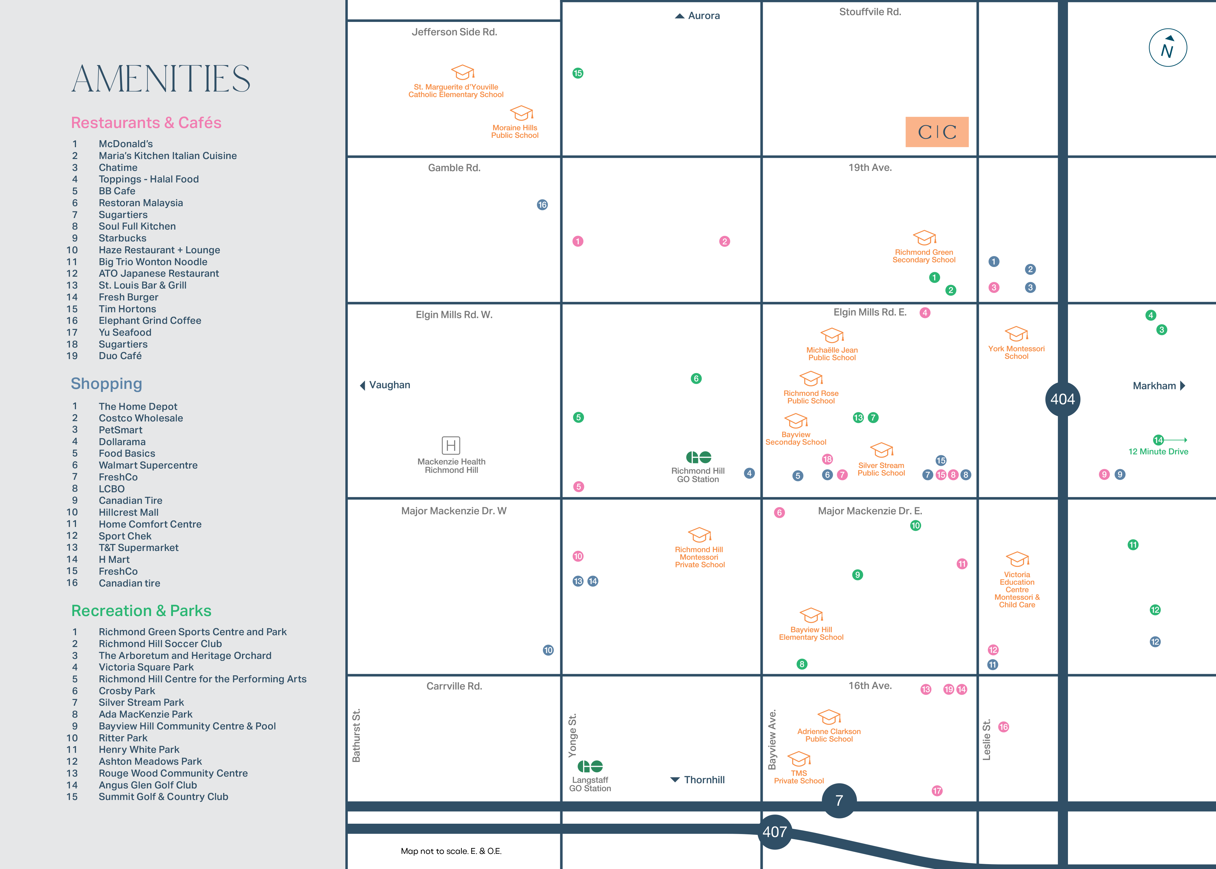 Camden Crossing Amenities Map